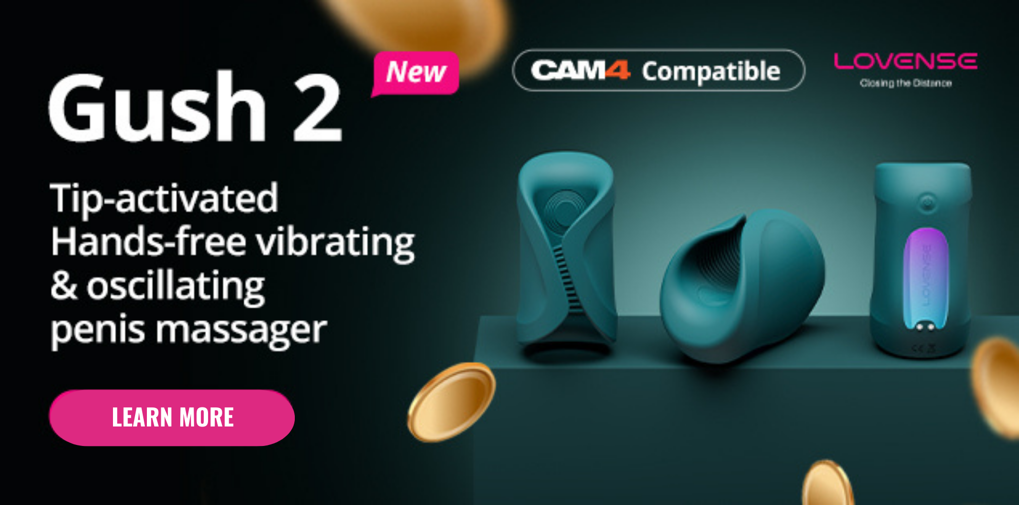 Get your juices pumping – New Gush 2 from Lovense – in CAM4 Swag Store Now!